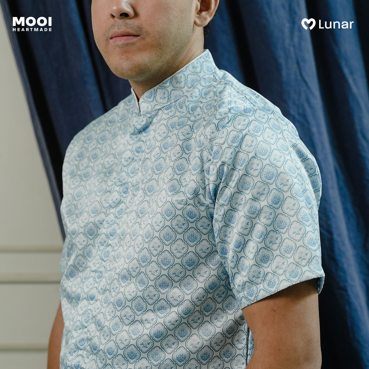 Mooi Kemeja Dewasa Lunar Collection Shang Mandarin Shirt Adult