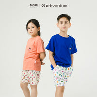 Mooi Artventure x Illustrator Pocket Tee Set Setelan Anak