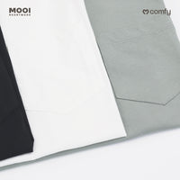 Mooi Kaos Dewasa Unisex Laki Laki Perempuan Kantong Comfy T-Shirt Pocket Adult Cowok Cewek