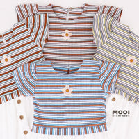 Mooi Dress Anak Perempuan Karina Rib Striped Dress