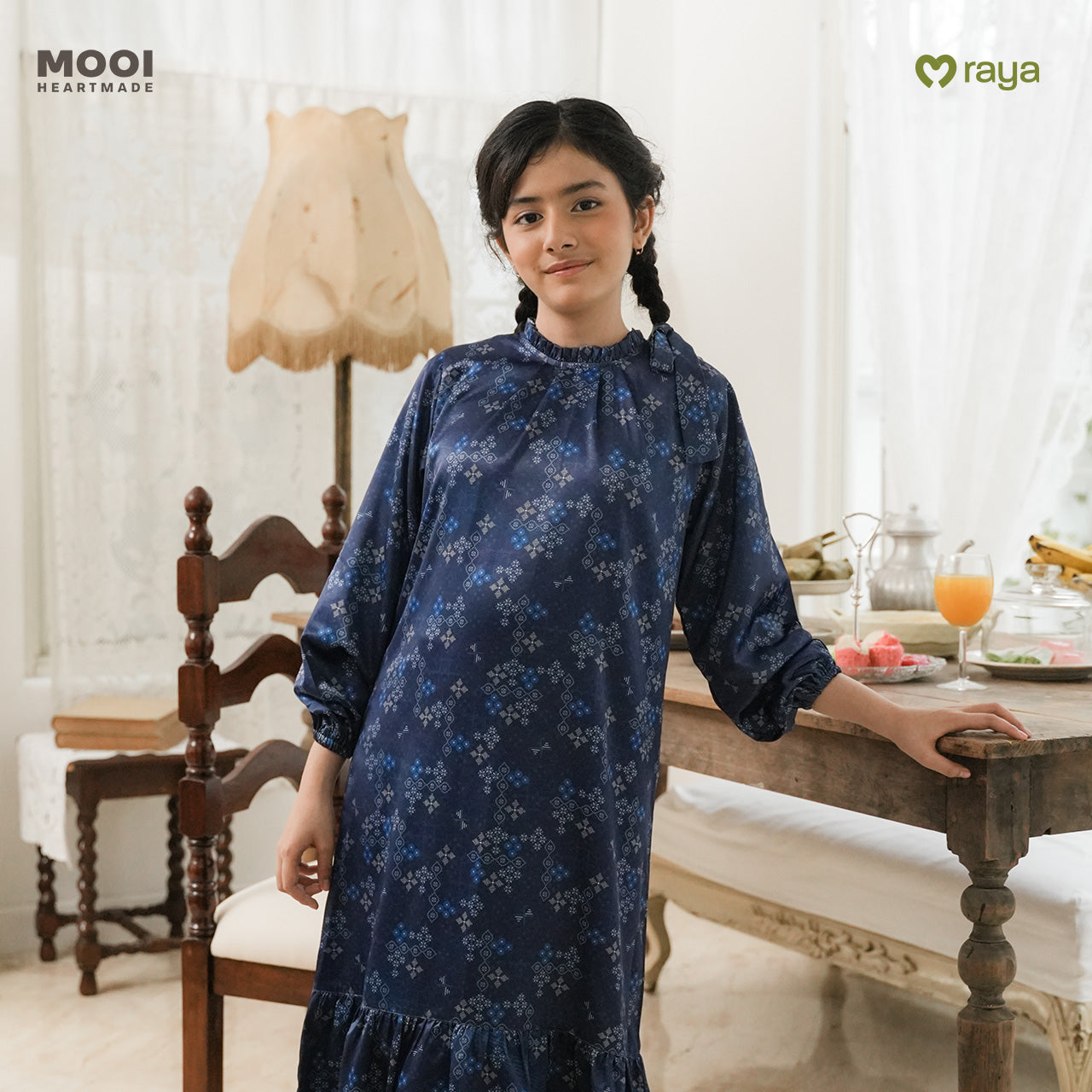 Mooi Dress Anak Gamis Anak Perempuan Raya Collection Nusrah Gamis Nawasena Series