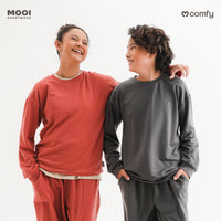 Mooi Comfy Teens Sweater Basic Atasan Lengan Panjang Teens