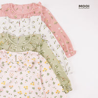 Mooi Atasan Anak Perempuan Erica Ruffle Top