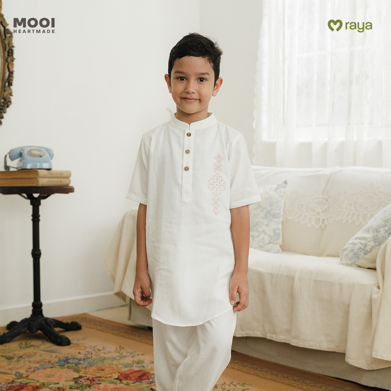 Mooi Adam Koko Set Setelan Koko Anak Raya Collection Basic Series 2026