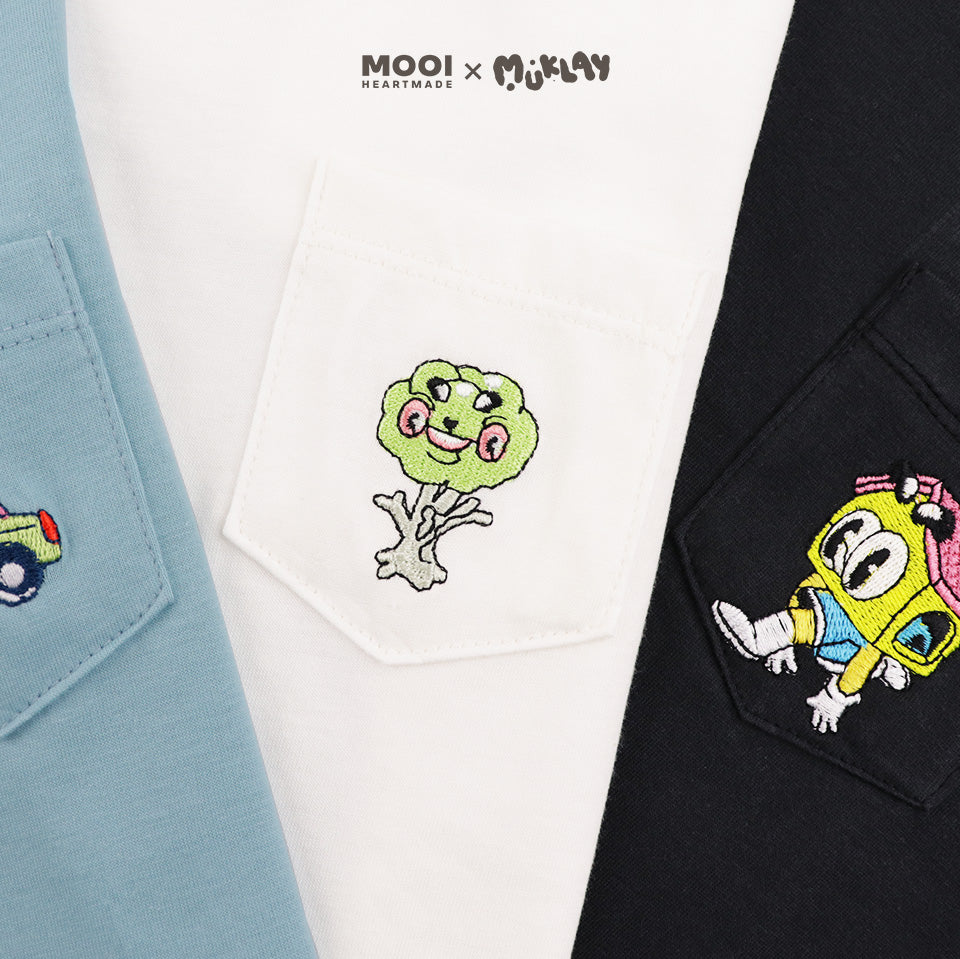 Mooi X Muklay Setelan Anak Pocket Tee Set