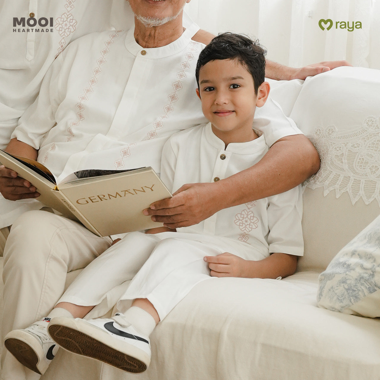 Mooi Adam Koko Set Setelan Koko Anak Raya Collection Basic Series 2026