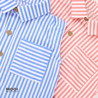 Mooi Kemeja Anak Perempuan Elicia Striped Shirt