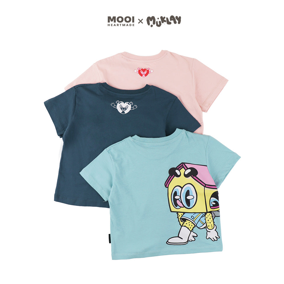 Mooi X Muklay Kaos Anak Unisex Graphic Tee Kids
