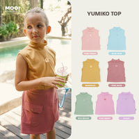 Mooi Atasan Anak Perempuan Yumiko Rib Top