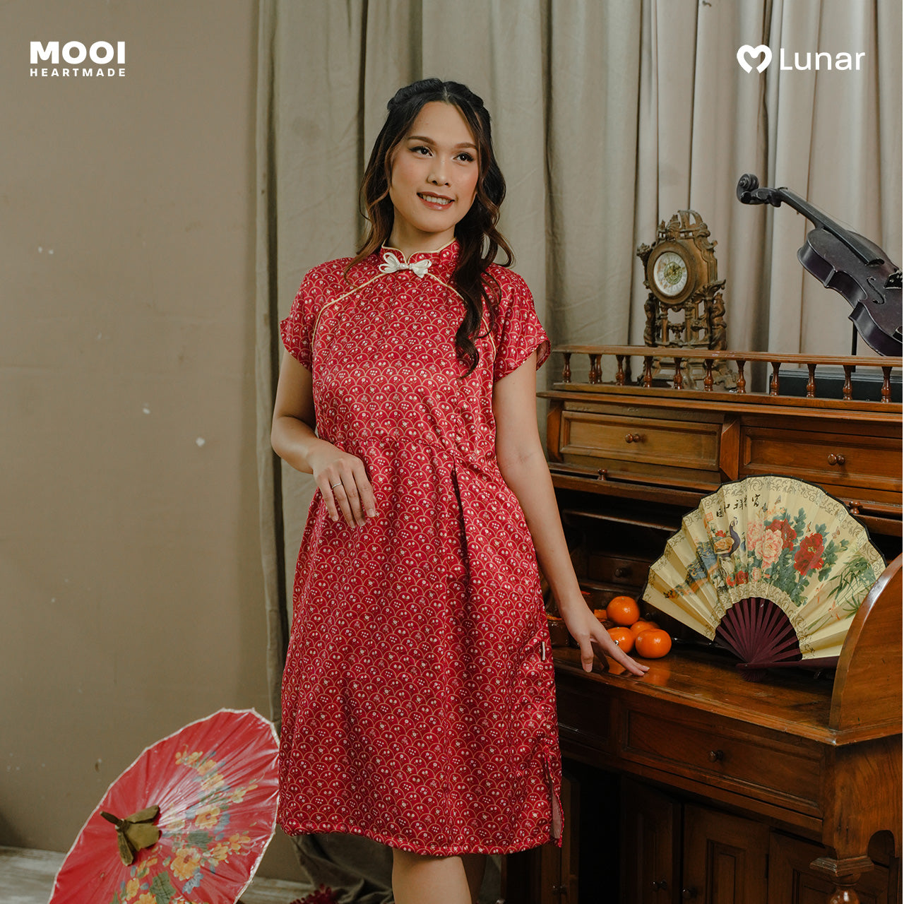 Mooi Dress Dewasa Lunar Collection Mei Gui Cheongsam Dress Adult