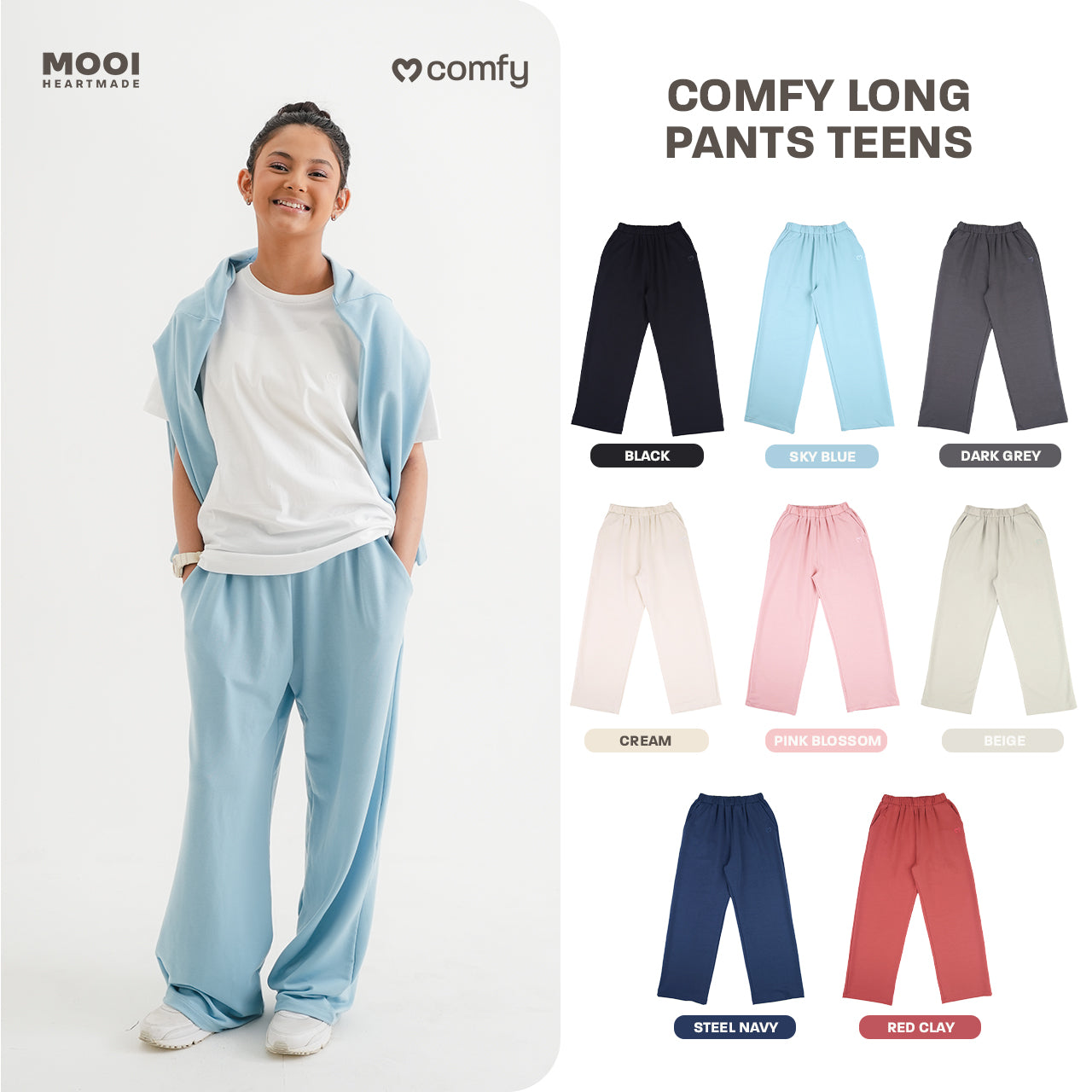 Mooi Comfy Teens Long Pants Celana Panjang Teens