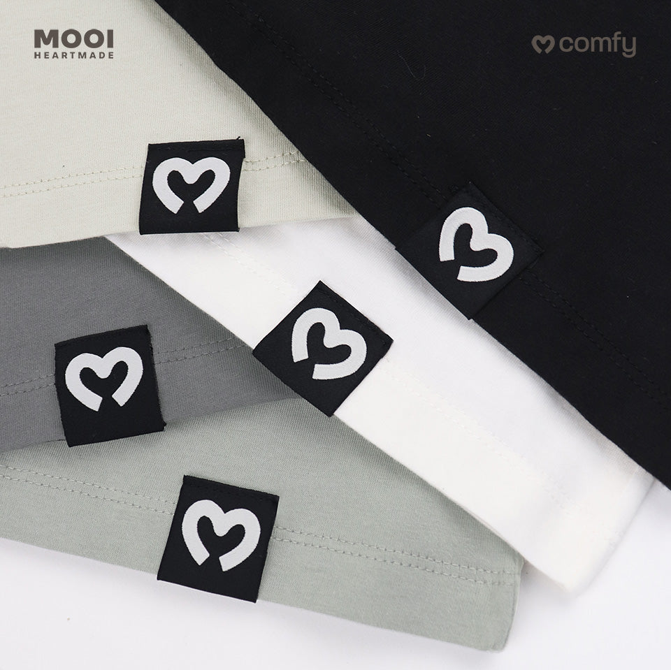 Mooi Kaos Dewasa Unisex Laki Laki Perempuan Kantong Comfy T-Shirt Pocket Adult Cowok Cewek
