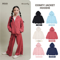 Mooi Atasan Hoodie Panjang Anak Comfy Jacket Hoodie