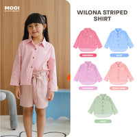 Mooi Kemeja Anak Perempuan Wilona Striped Shirt
