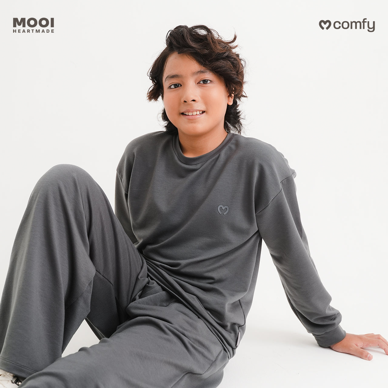 Mooi Comfy Teens Sweater Basic Atasan Lengan Panjang Teens