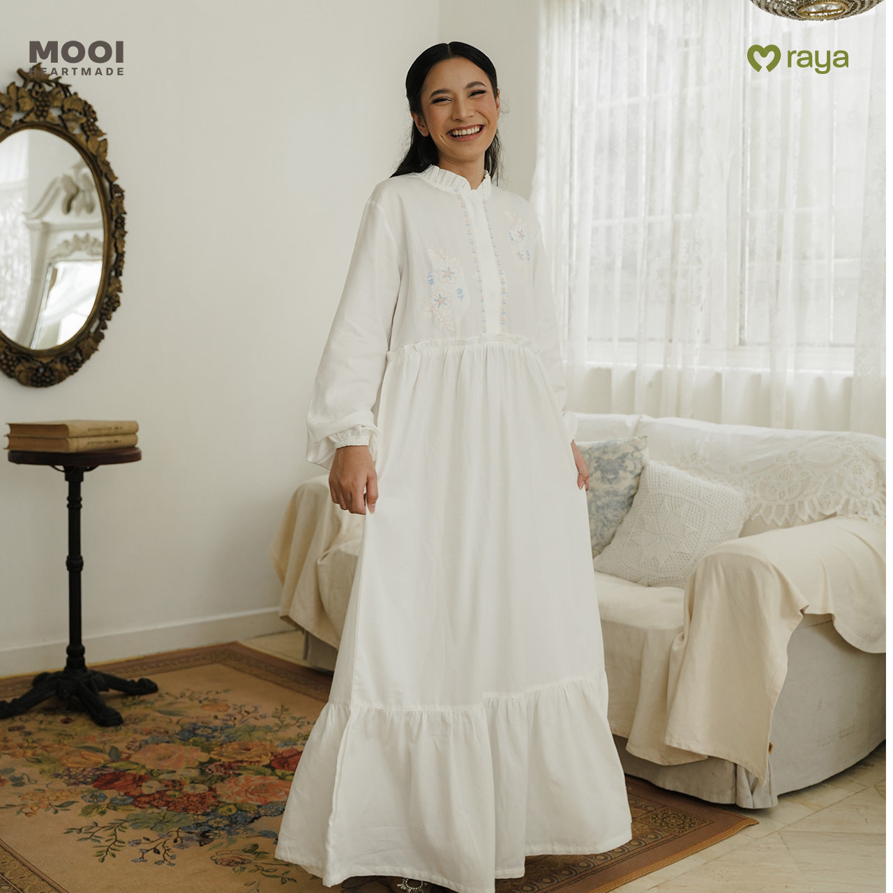 Mooi Dress Dewasa Raya Collection Sadiya Gamis Adult