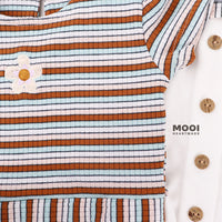 Mooi Dress Anak Perempuan Karina Rib Striped Dress