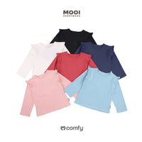 Mooi Atasan Anak Perempuan Comfy Girls Ruffle Long Sleeve