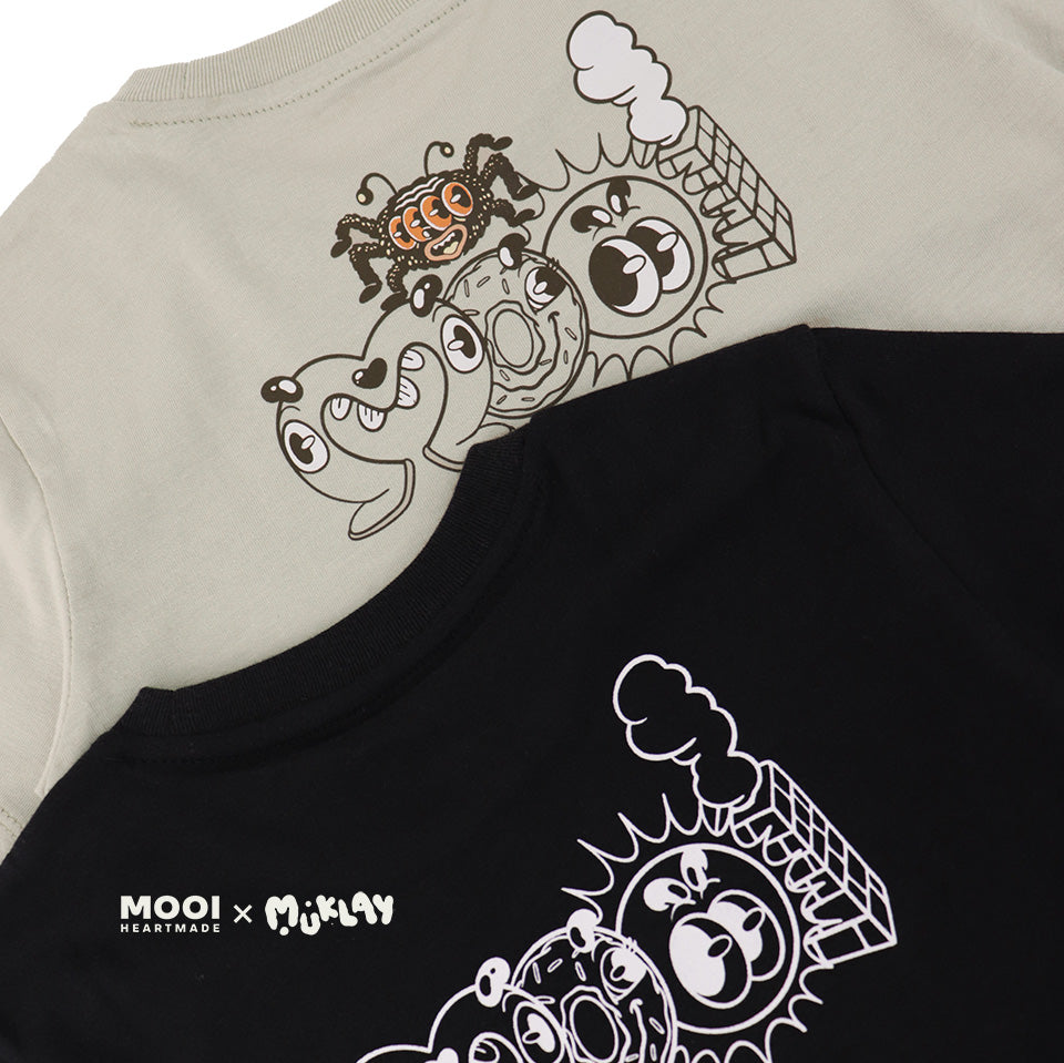 Mooi X Muklay Kaos Anak Unisex Graphic Tee Kids