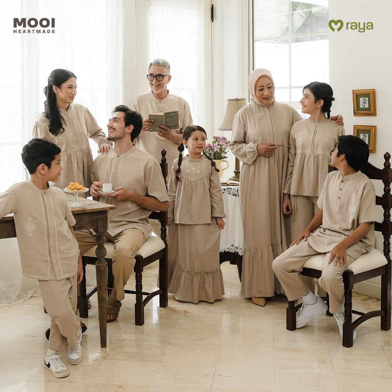 Mooi Adam Koko Set Setelan Koko Anak Raya Collection Basic Series 2026