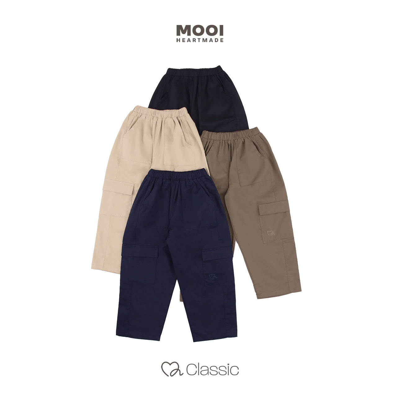 Mooi Celana Panjang Cargo Anak Laki-Laki Classic Long Cargo Pants