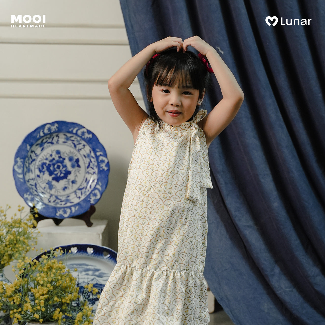 Mooi Dress Anak Perempuan Lunar Collection Fei Cheongsam Dress