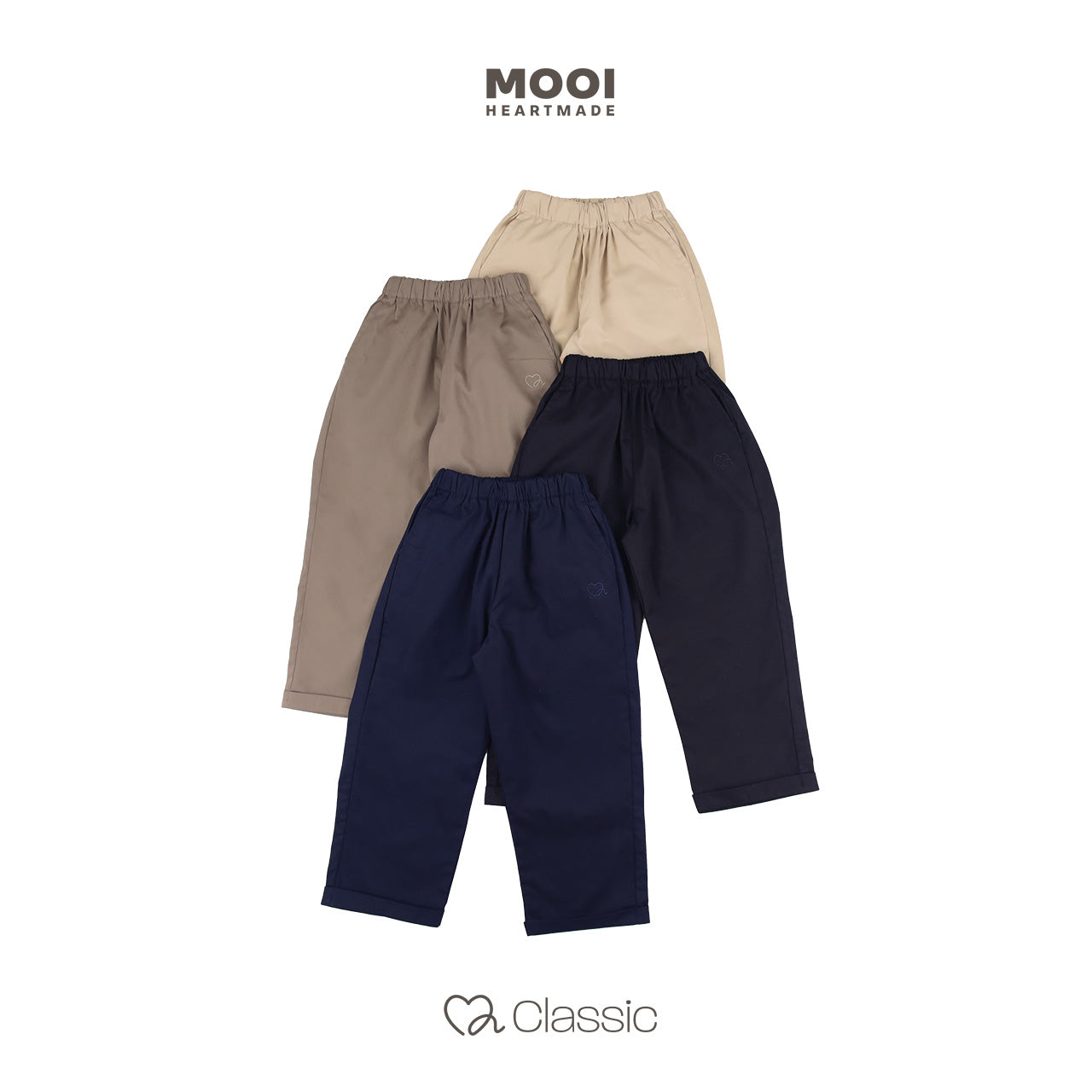 Mooi Celana Panjang Anak Laki-Laki Classic Basic Long Pants