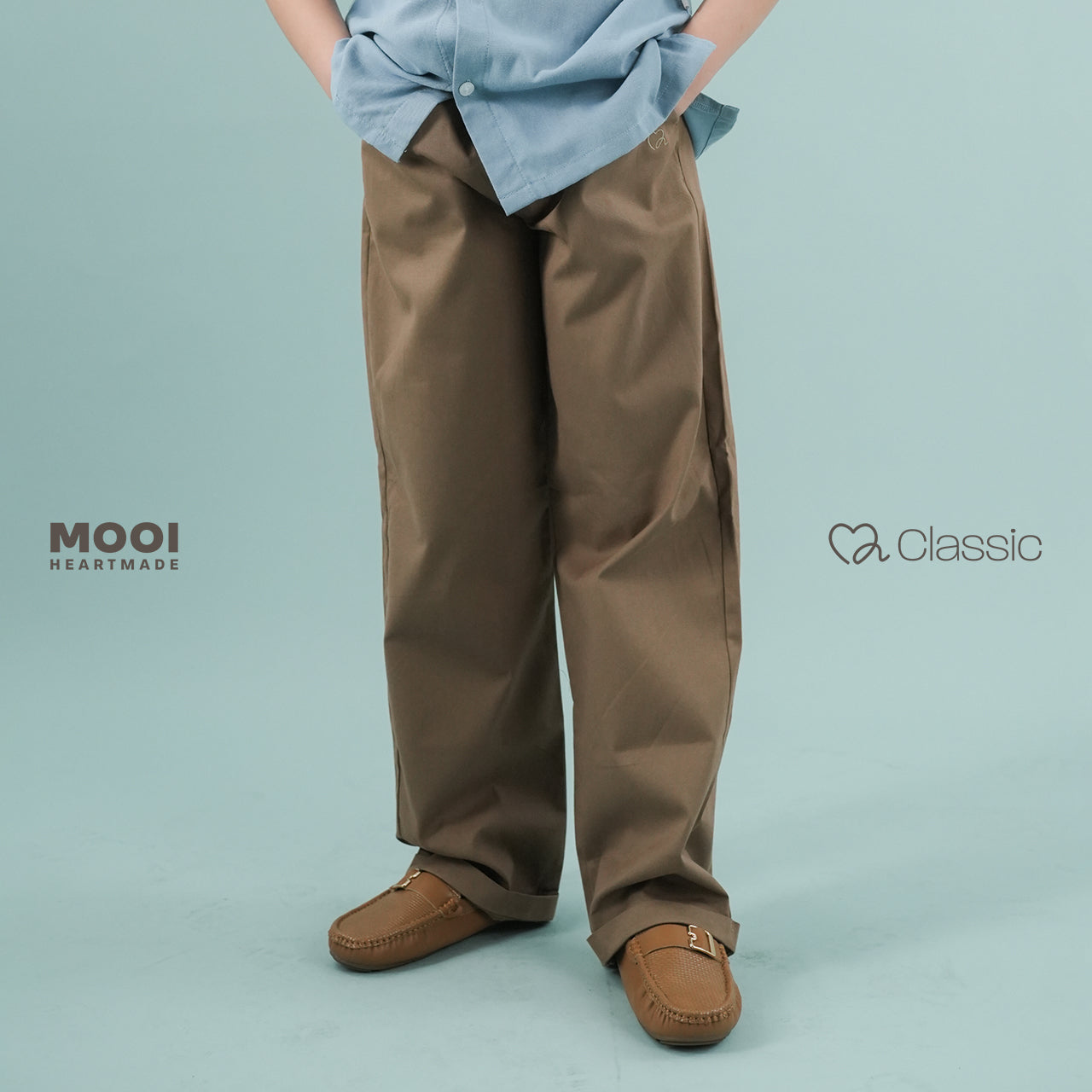 Mooi Celana Panjang Anak Laki-Laki Classic Basic Long Pants