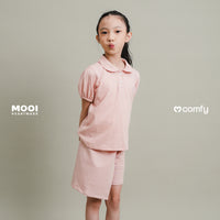 Mooi Atasan Anak Perempuan Comfy Girls Cotton Polo Top