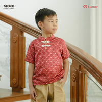 Mooi Kemeja Anak Laki-Laki Lunar Collection Liu Cheongsam Shirt