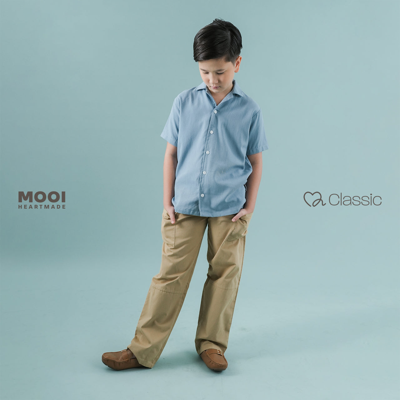 Mooi Celana Panjang Anak Laki-Laki Classic Pocket Long Pants