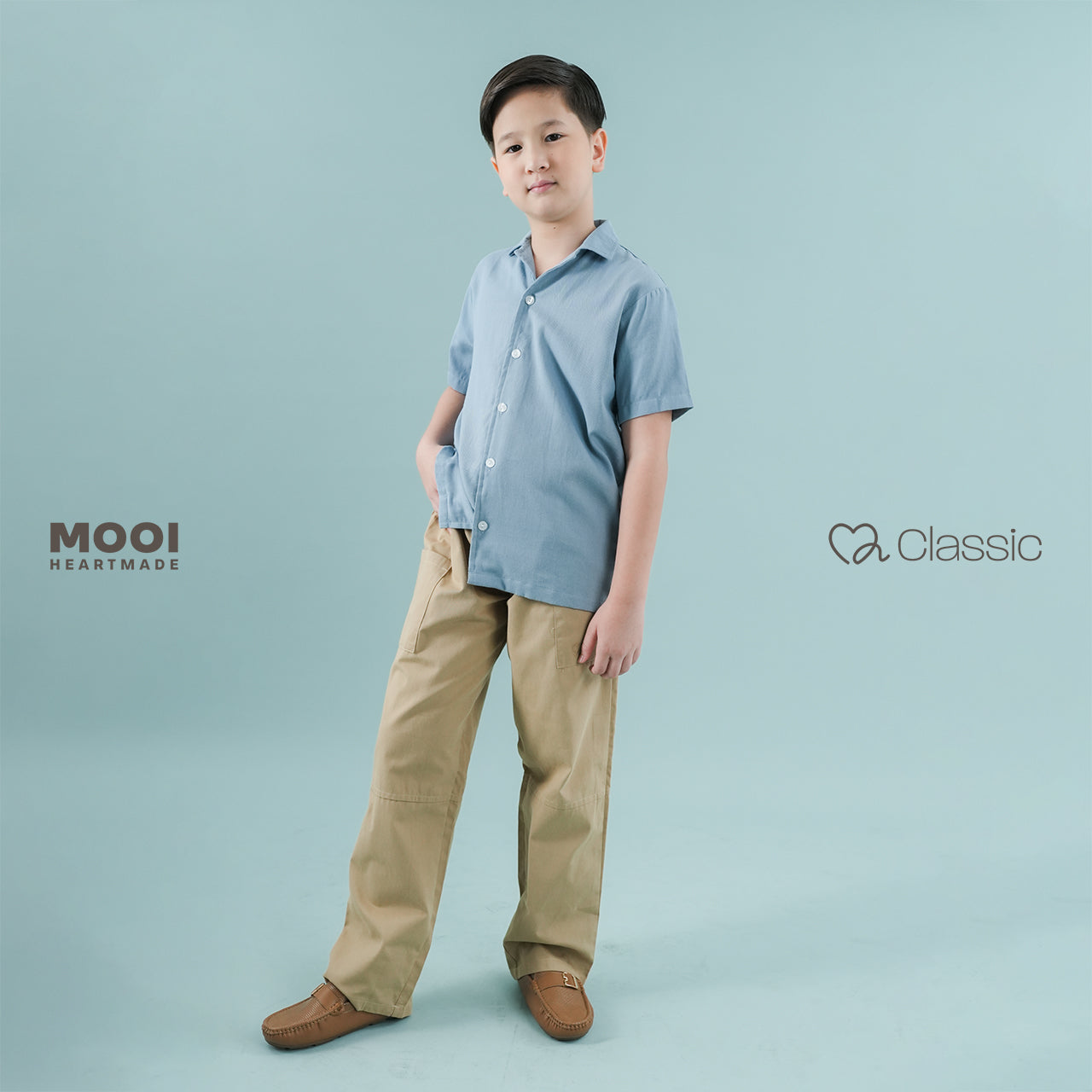 Mooi Celana Panjang Anak Laki-Laki Classic Pocket Long Pants