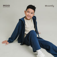Mooi Atasan Hoodie Panjang Anak Comfy Jacket Hoodie