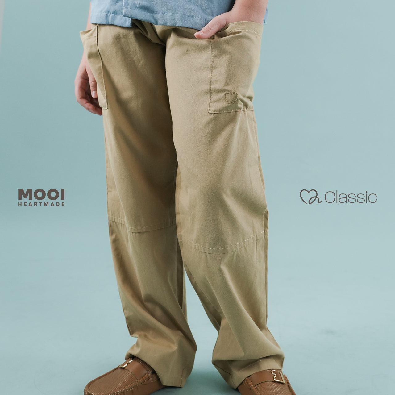 Mooi Celana Panjang Anak Laki-Laki Classic Pocket Long Pants