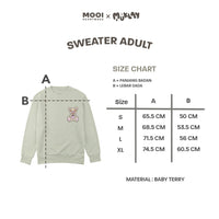 Mooi X Muklay Sweater Dewasa Unisex Sweater Basic Adult