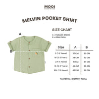 Mooi Kemeja Anak Laki – Laki Melvin Pocket Shirt