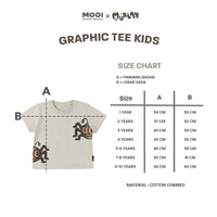Mooi X Muklay Kaos Anak Unisex Graphic Tee Kids