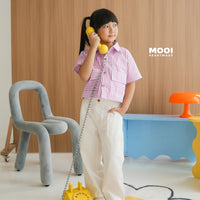 Mooi Kemeja Anak Perempuan Liora Striped Shirt