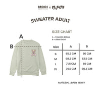 Mooi X Muklay Sweater Dewasa Unisex Sweater Basic Adult