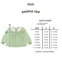 Mooi Atasan Anak Perempuan Sophia Top