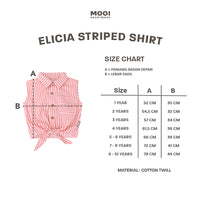 Mooi Kemeja Anak Perempuan Elicia Striped Shirt