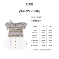 Mooi Dress Anak Perempuan Karina Rib Striped Dress