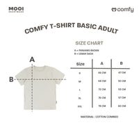 Mooi Kaos Dewasa Unisex Comfy T-Shirt Basic Adult