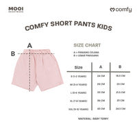 Mooi Celana Pendek Anak Unisex Laki Laki Perempuan Comfy Short Pants Kids Cowok Cewek