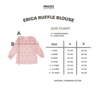Mooi Atasan Anak Perempuan Erica Ruffle Top