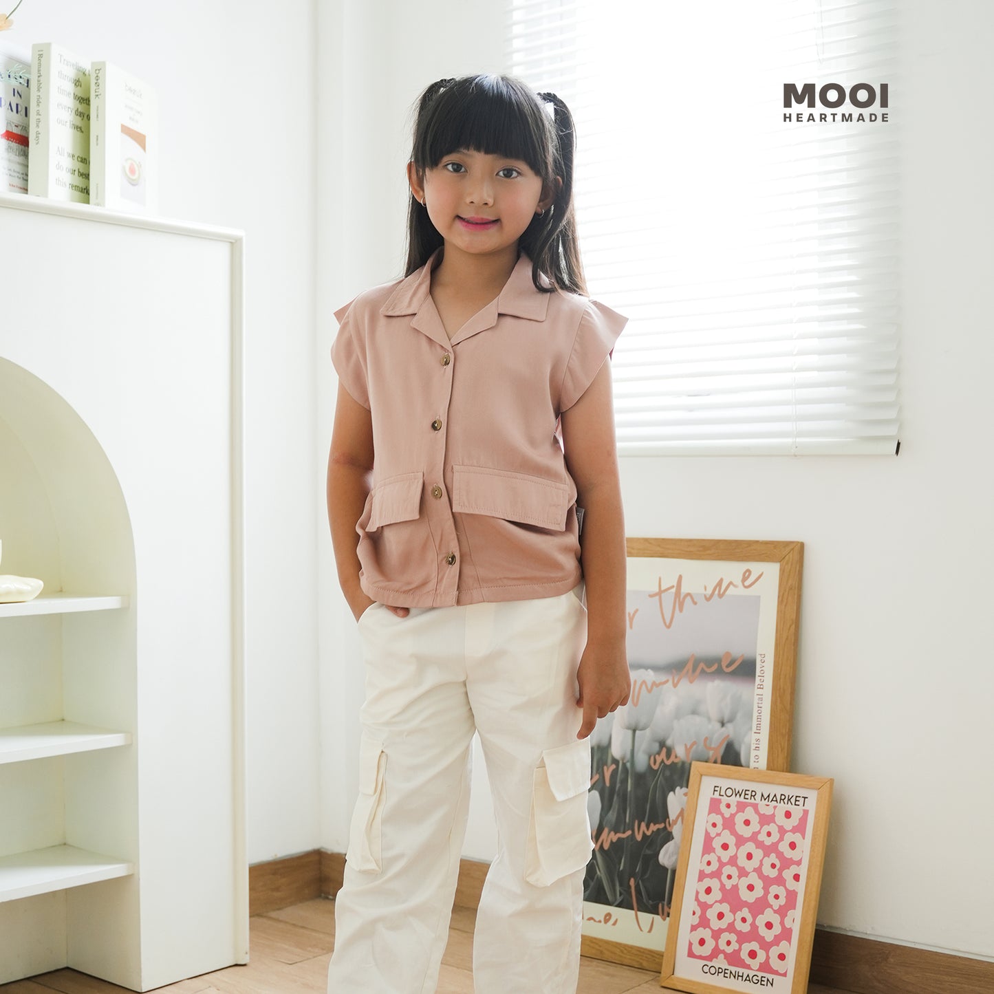 Mooi Atasan Anak Perempuan Olivia Top