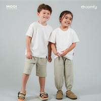 Mooi Kaos Anak Pocket Unisex Comfy T-Shirt Pocket Kids