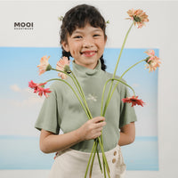 Mooi Atasan Turtleneck Anak Perempuan Giselle Top