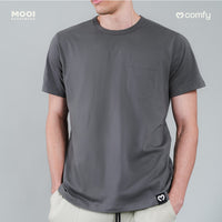 Mooi Kaos Dewasa Unisex Laki Laki Perempuan Kantong Comfy T-Shirt Pocket Adult Cowok Cewek