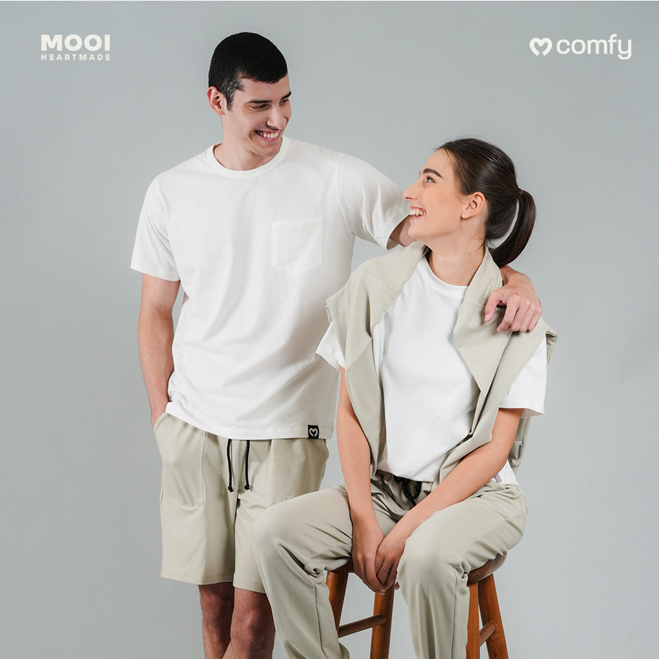 Mooi Kaos Dewasa Unisex Comfy T-Shirt Basic Adult